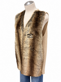 Embellished Fur Sweater Vest - Size XL