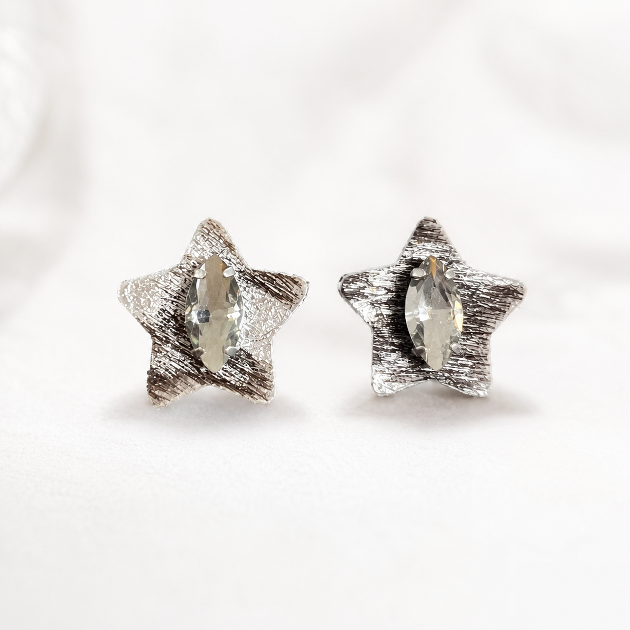 Mini Starlight Finch Cowhide Earrings by D.K. Tlustos