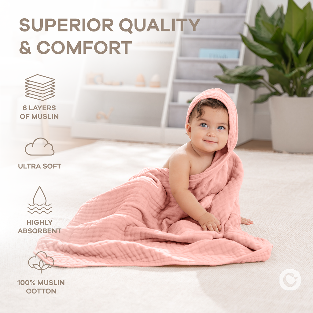 Muslin Hooded Baby Towel