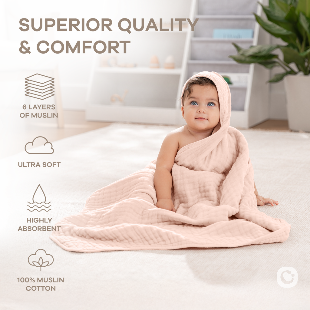 Muslin Hooded Baby Towel