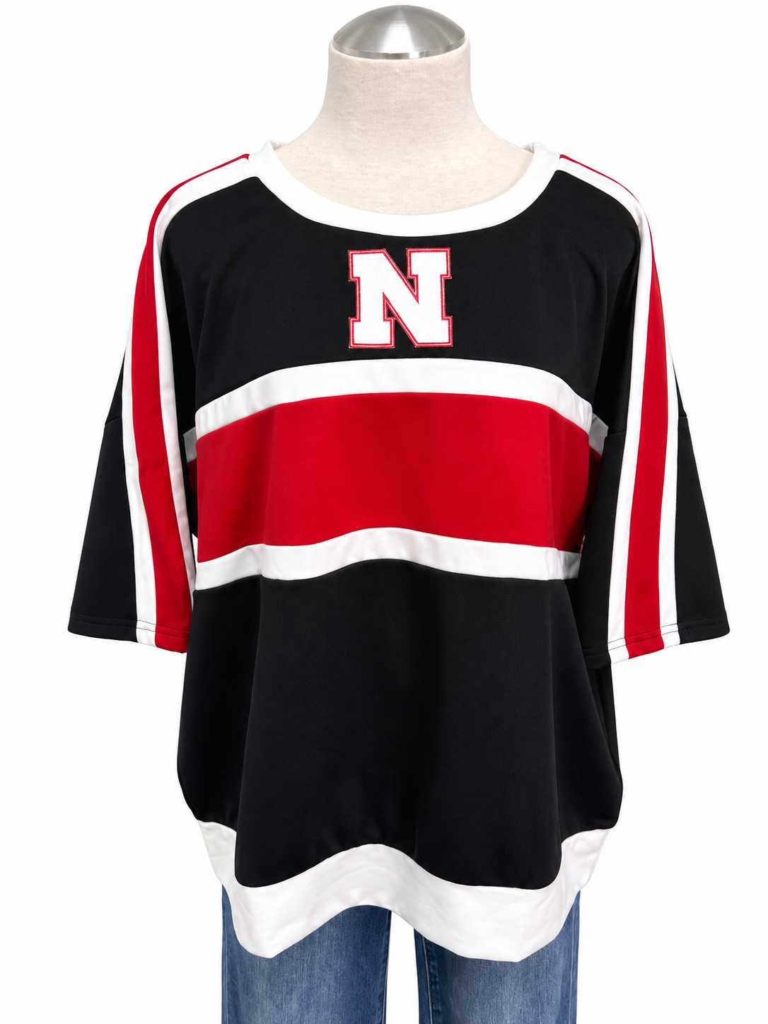 Husker Gameday Colorblock Short Sleeve Top