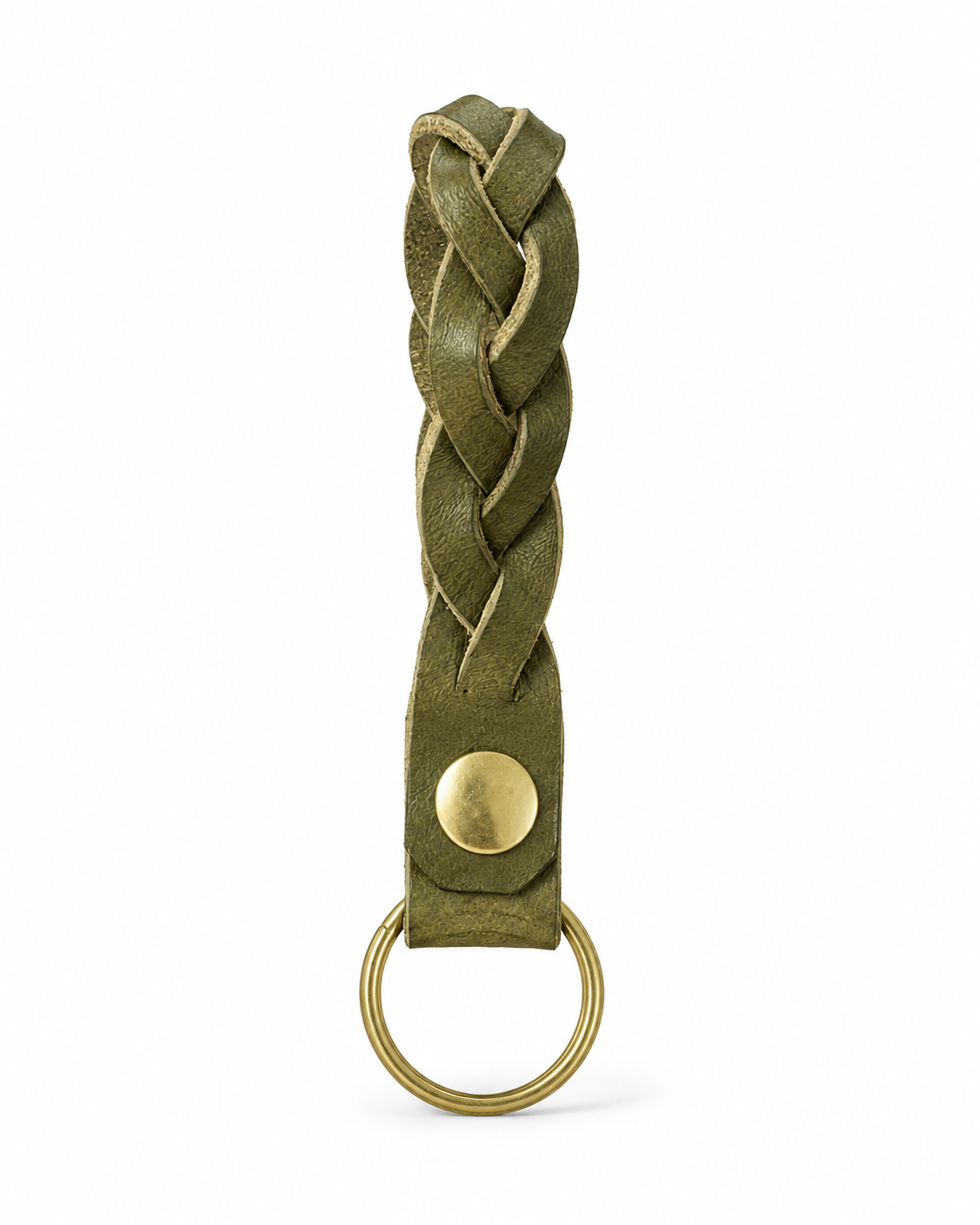 Handmade Leather Mystery Braid Keyring by Finch