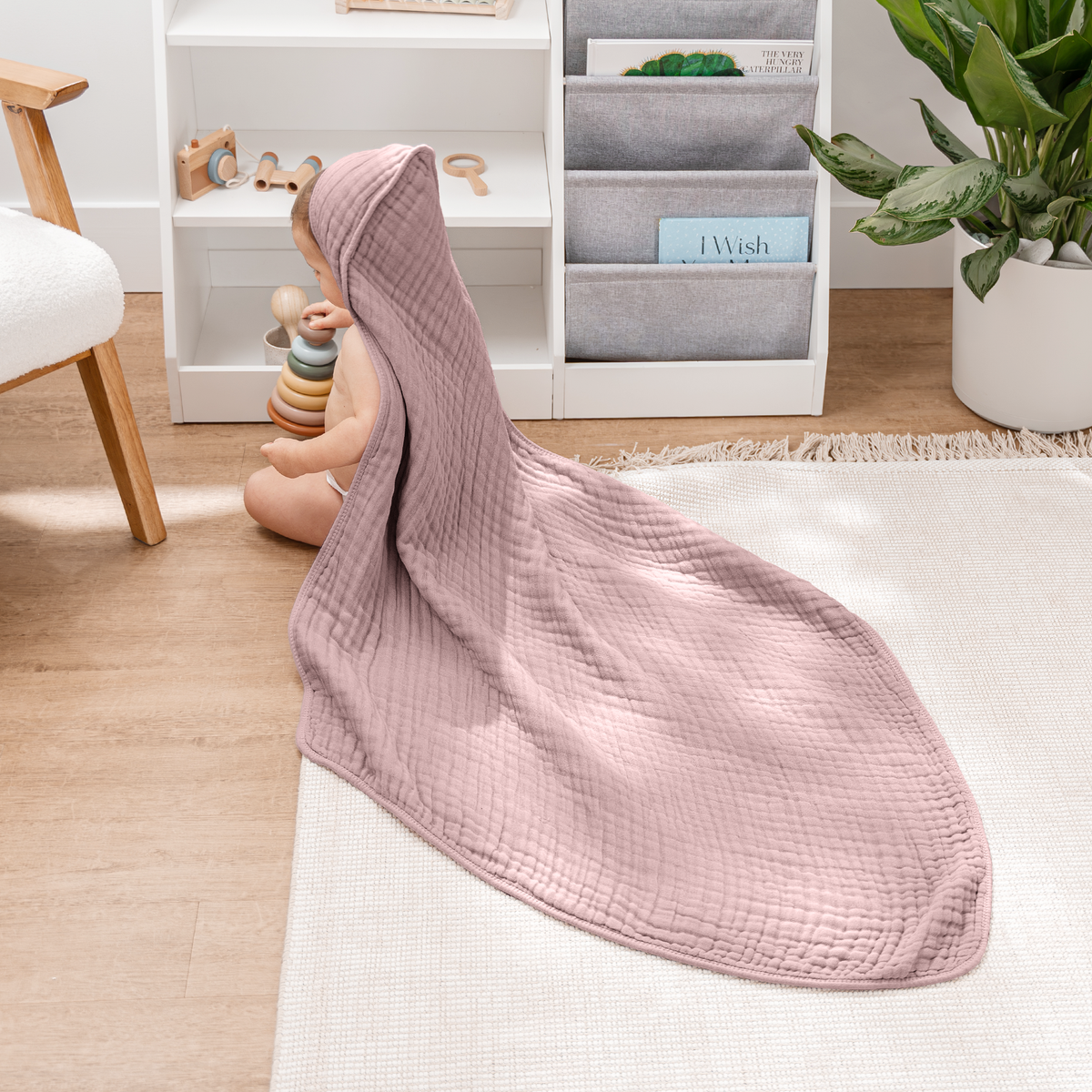 Muslin Hooded Baby Towel