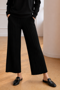Selie Stretch Knitted Ribbed Pant