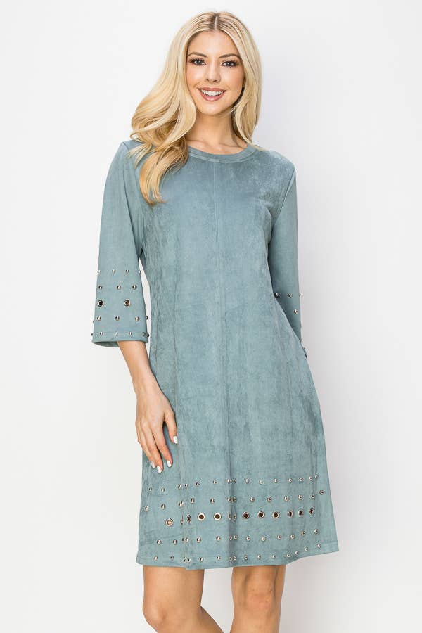 Aileene Stretch Suede Dress