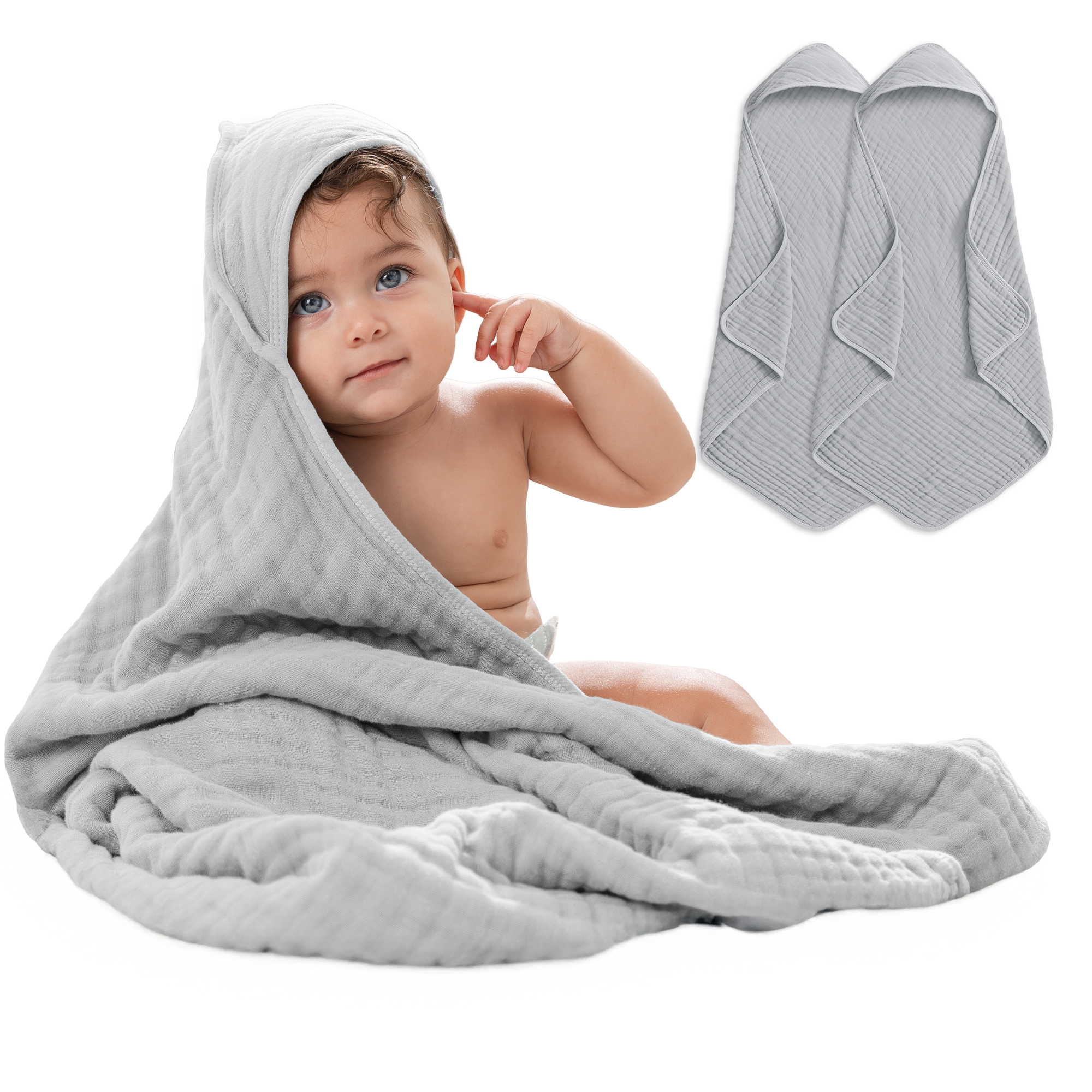 Muslin Hooded Baby Towel