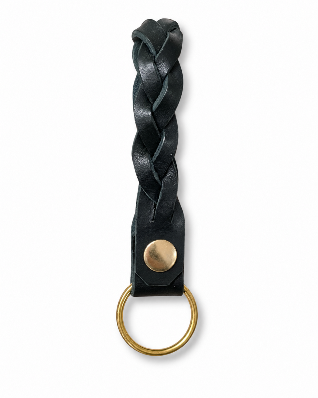 Handmade Leather Mystery Braid Keyring by Finch