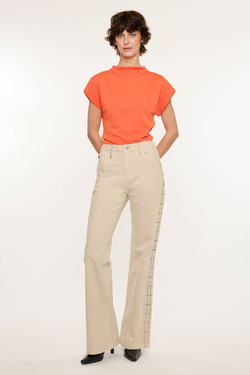 Kan Can USA - High Rise Wide Flare Jeans