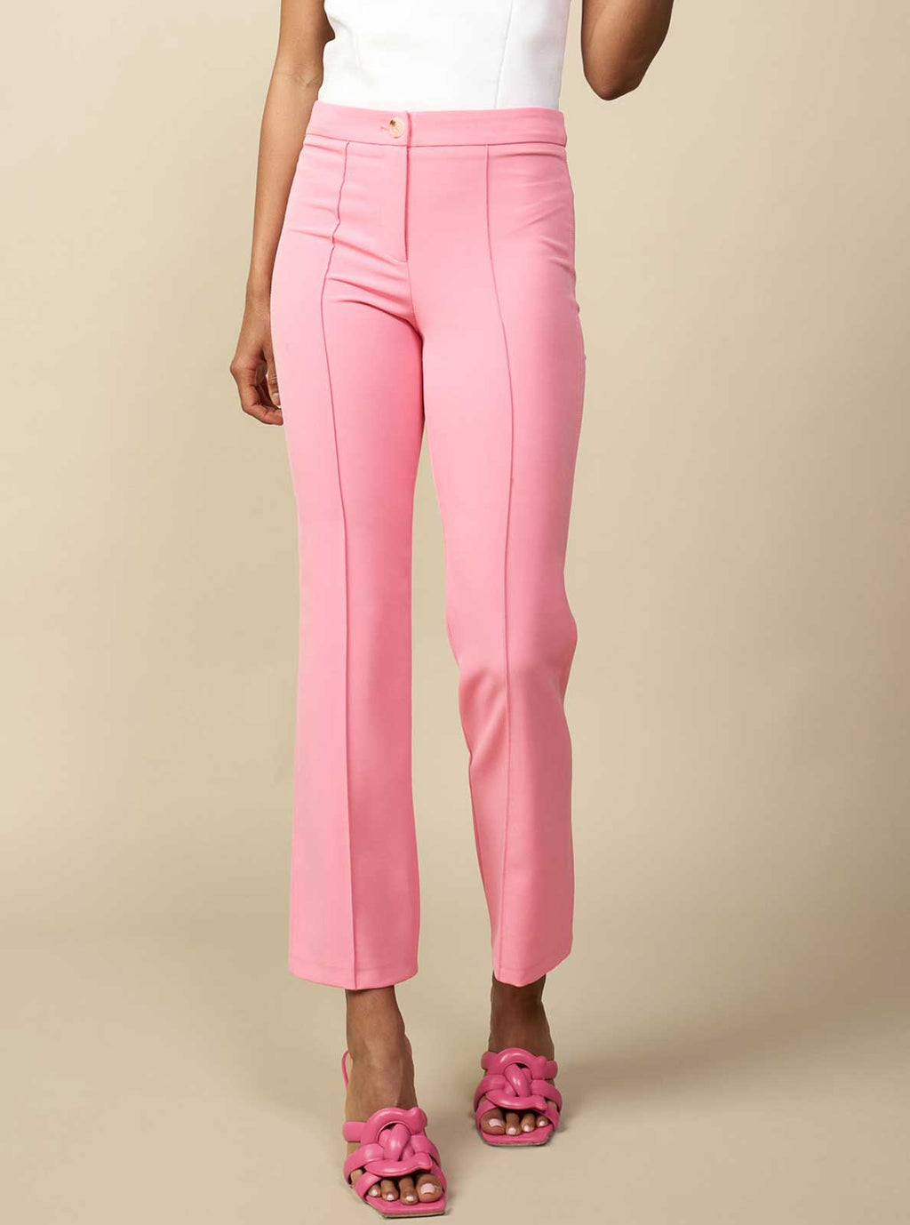 Stretch Ankle Pants - PINK