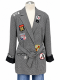 Embellished Belted Blazer - Size XL