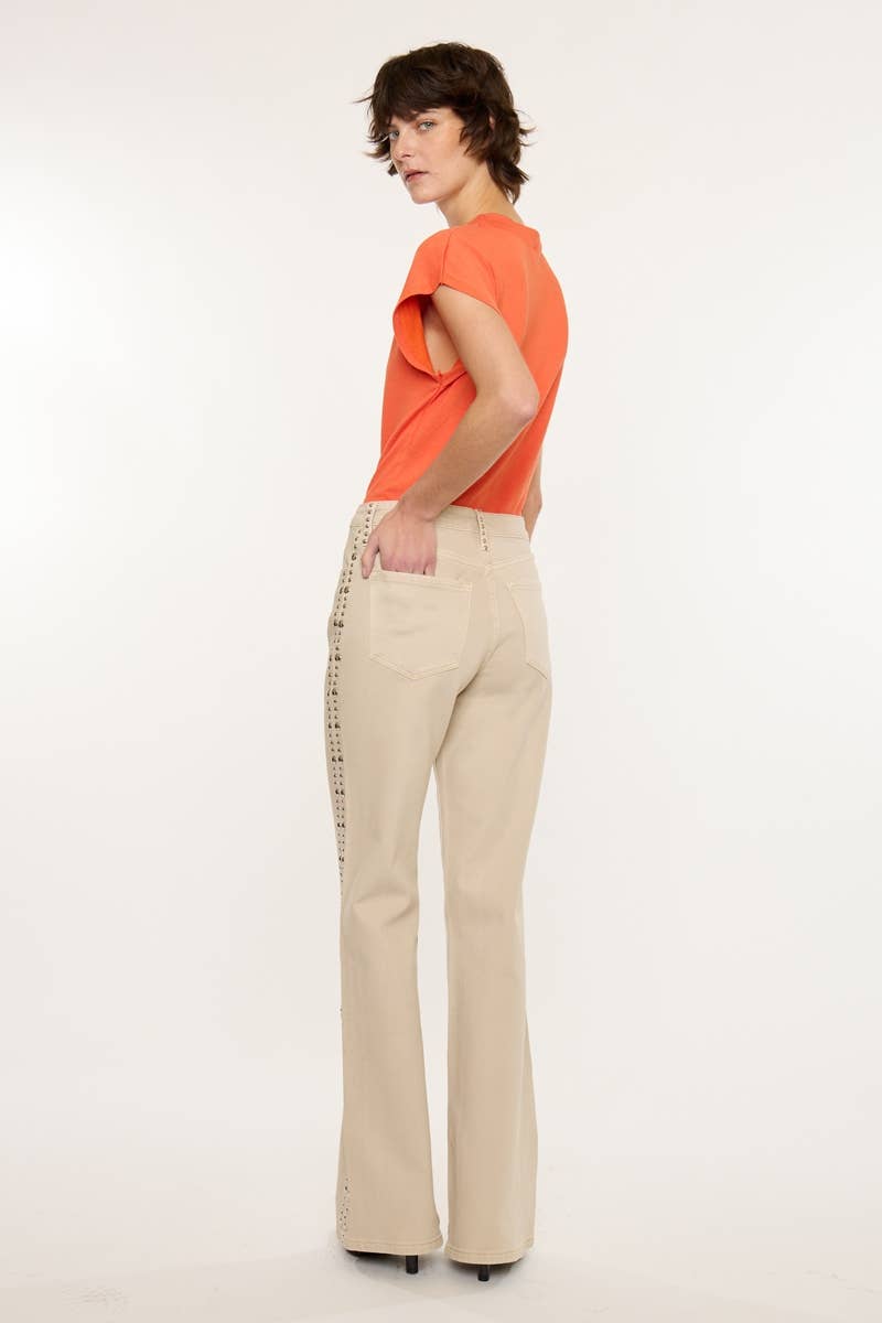Kan Can USA - High Rise Wide Flare Jeans
