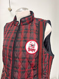 Red/Black Embellished Husker Vest - Size Large