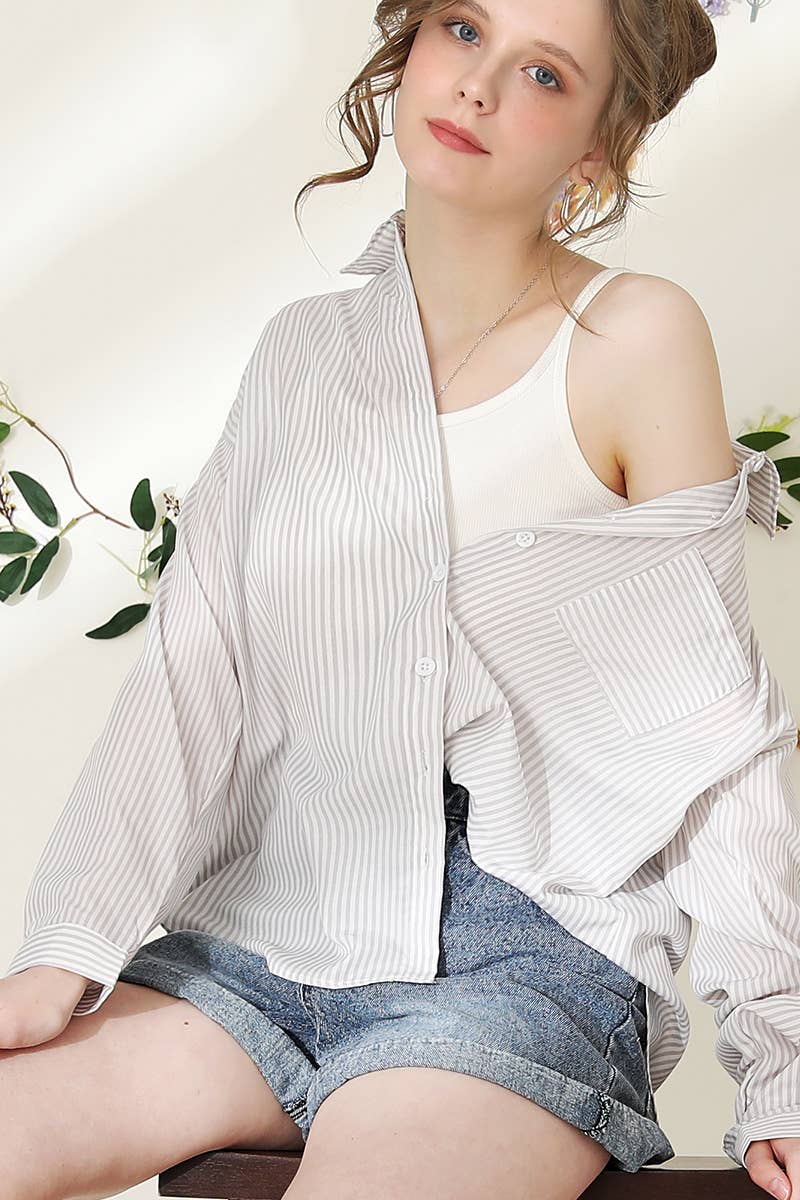 Striped Button Down