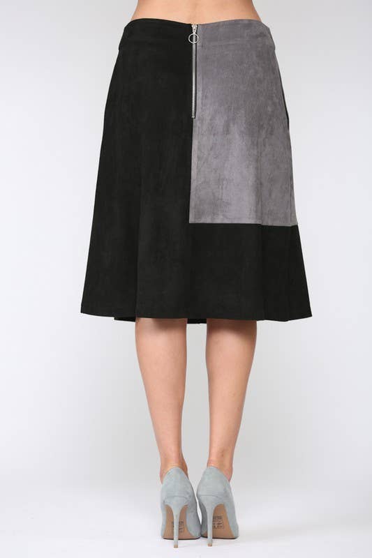 Alexandra Suede Skirt