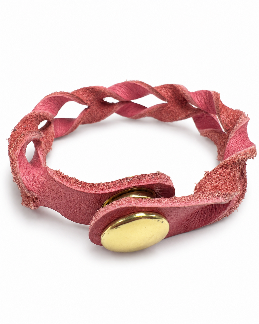 Handmade Inverted Leather Bracelet by Finch