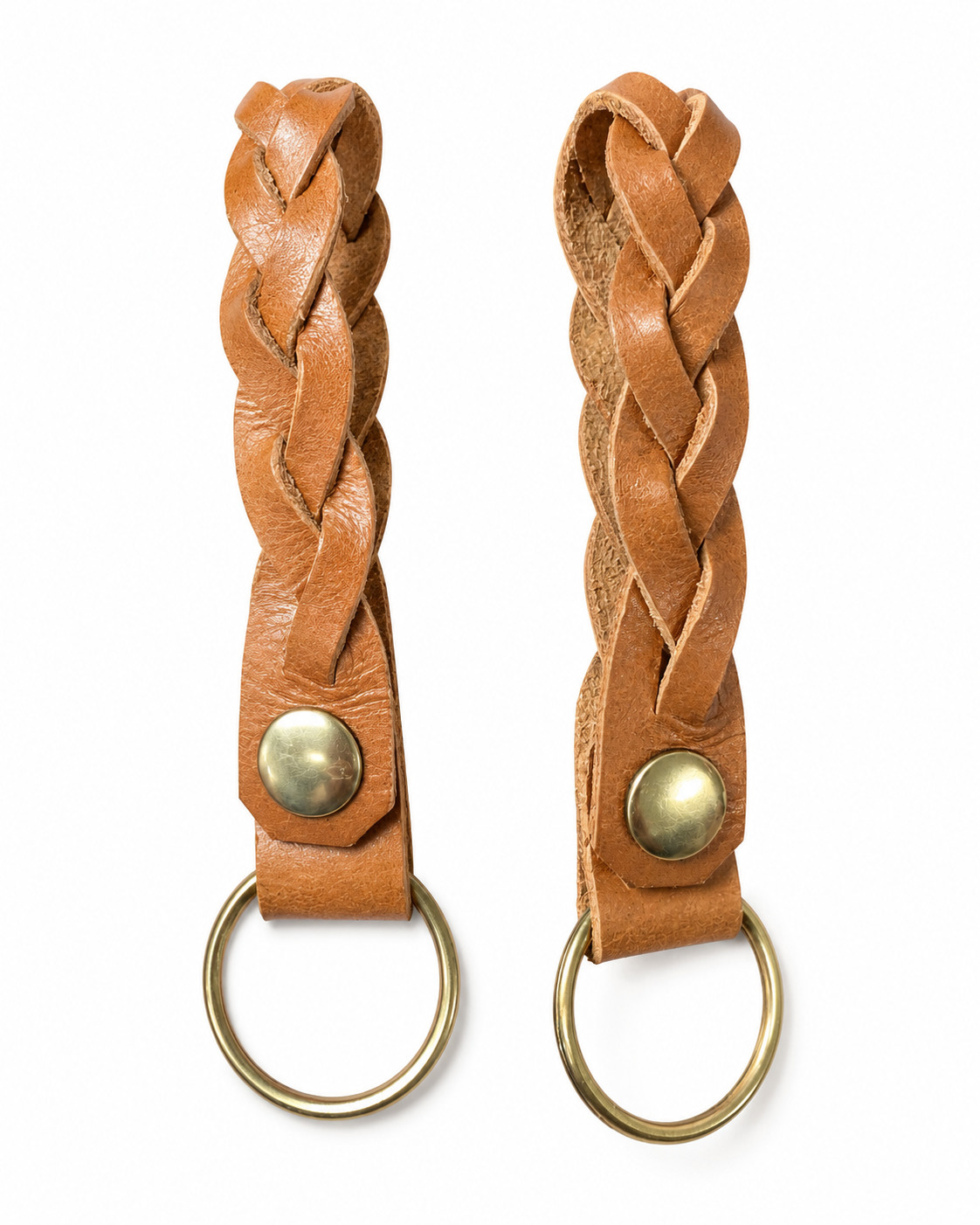 Handmade Leather Mystery Braid Keyring by Finch