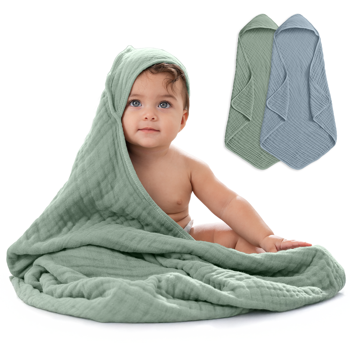 Muslin Hooded Baby Towel