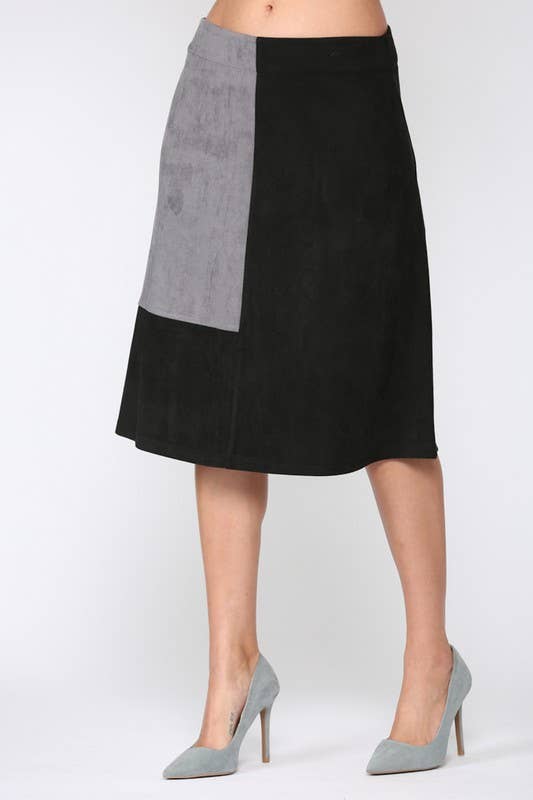 Alexandra Suede Skirt