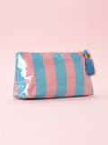 Glossy Jelly Stripe Makeup Pouch
