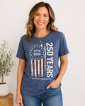 250 Years Quarter-Millennial Patriotic Graphic Tee