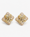 Handmade Pearl Glow Floral Stud Earrings by D.K. Tlustos