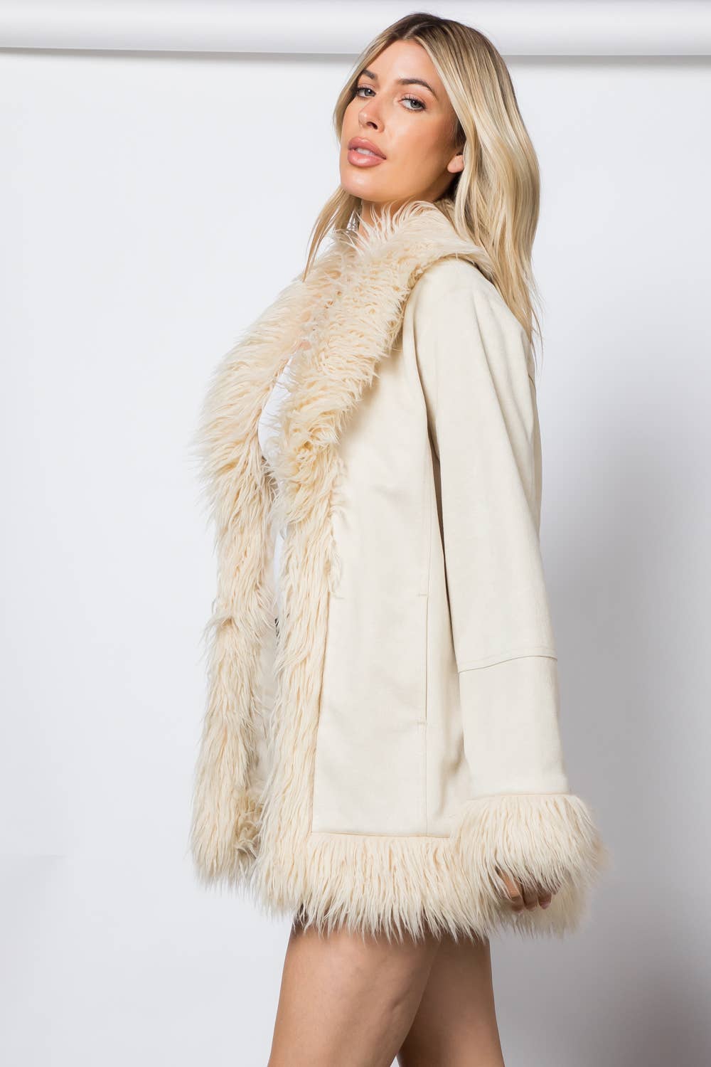 Shaggy Mid Length Jacket