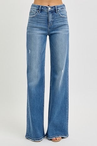 Risen Jeans - Tummy Control High Rise Wide Jeans
