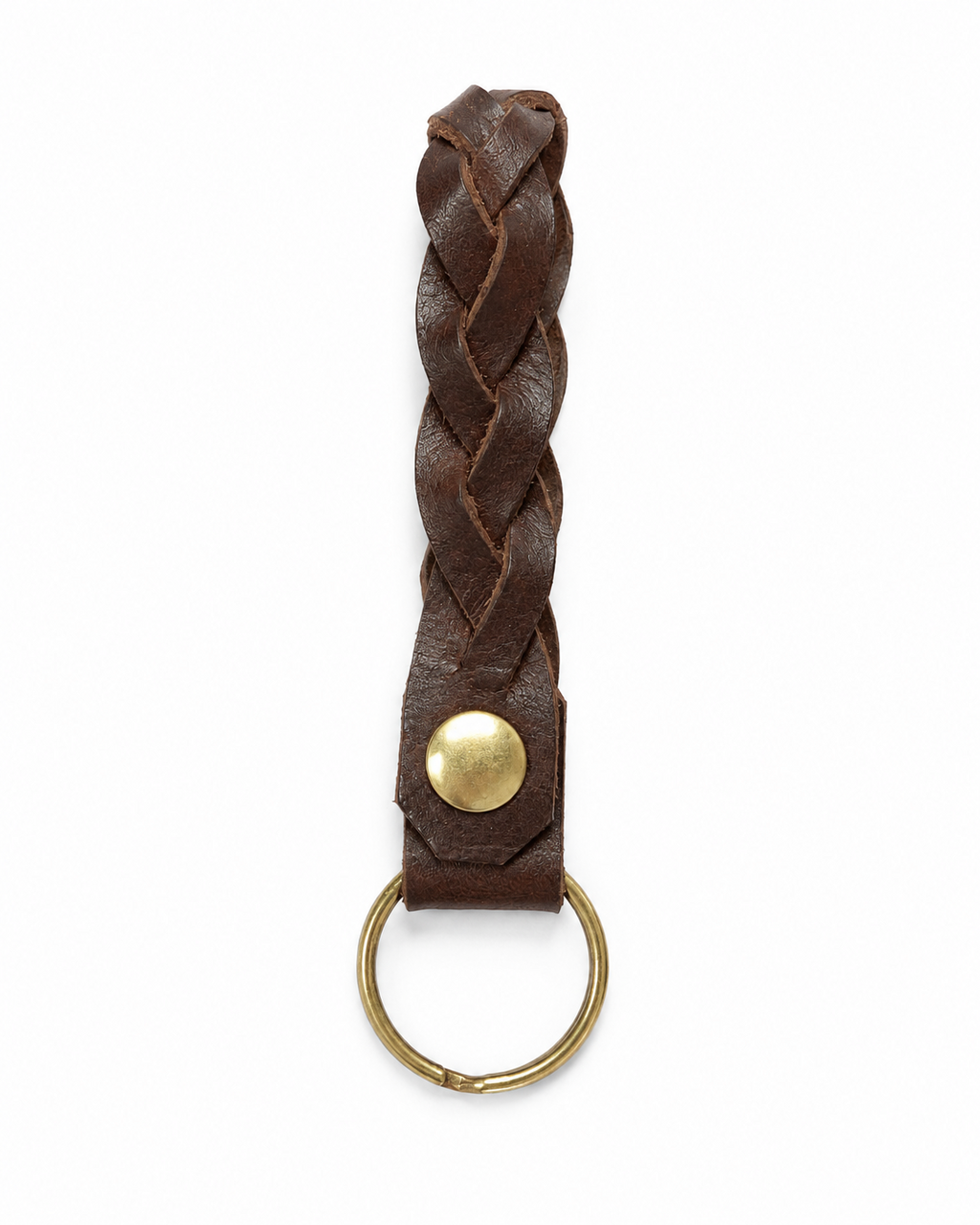 Handmade Leather Mystery Braid Keyring by Finch