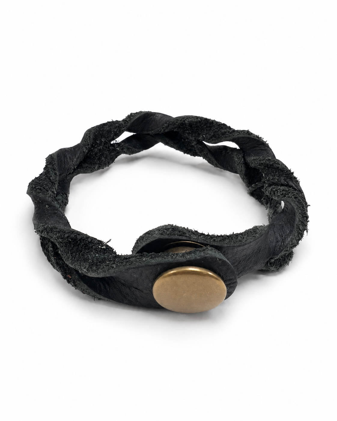 Handmade Inverted Leather Bracelet by Finch
