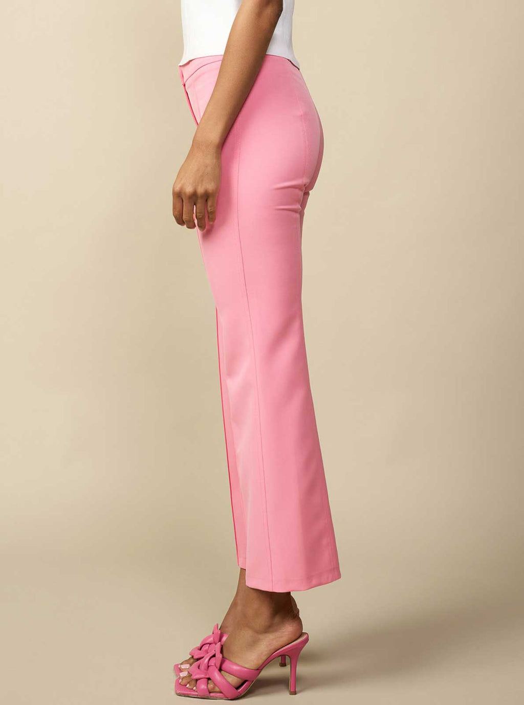 Stretch Ankle Pants - PINK