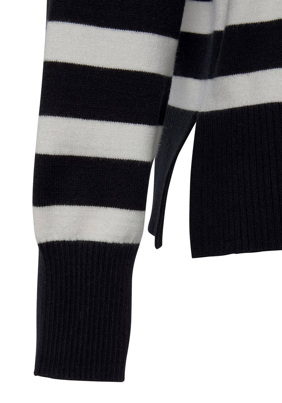 Women's Striped Turtleneck Sweater