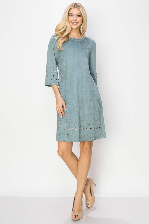 Aileene Stretch Suede Dress