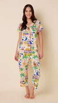Cat's Pajamas Moroccan Magic Pima Knit Capri Set