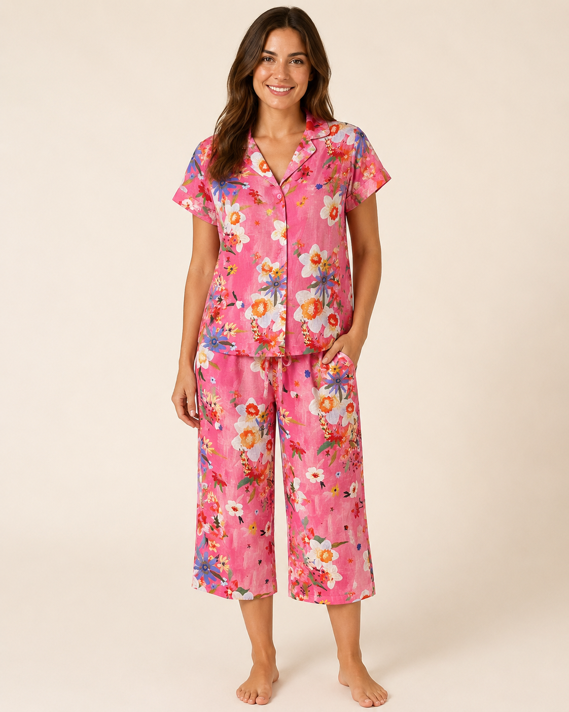 Cat's Pajamas Spring Fling Voile Capri Set