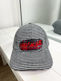 Houndstooth Embellished Husker Hat