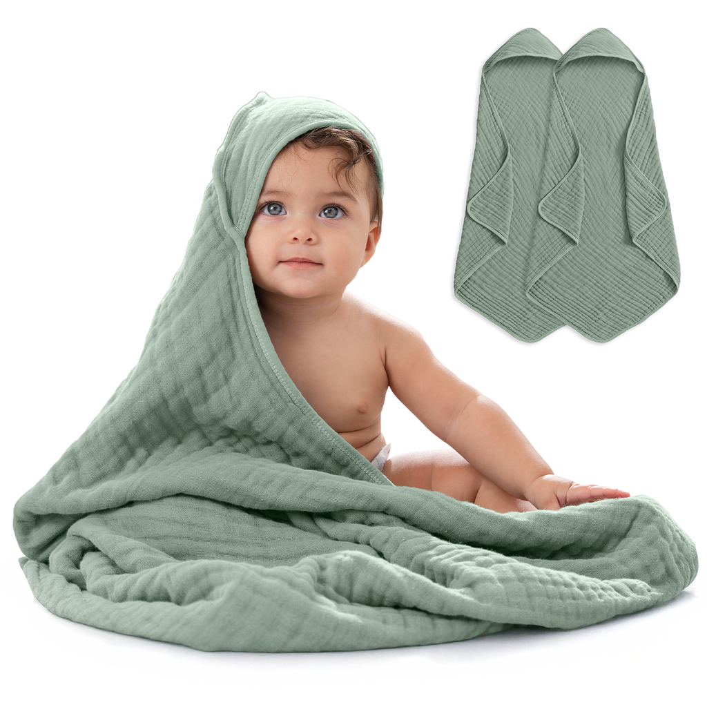 Muslin Hooded Baby Towel