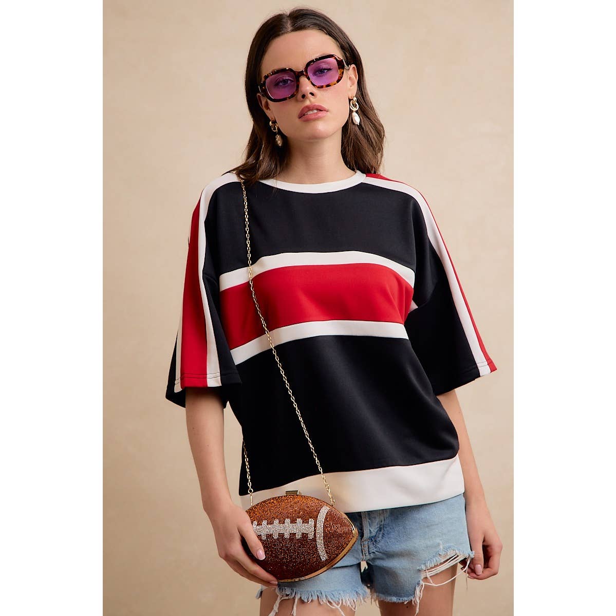 Gameday Colorblock Short Sleeve Top