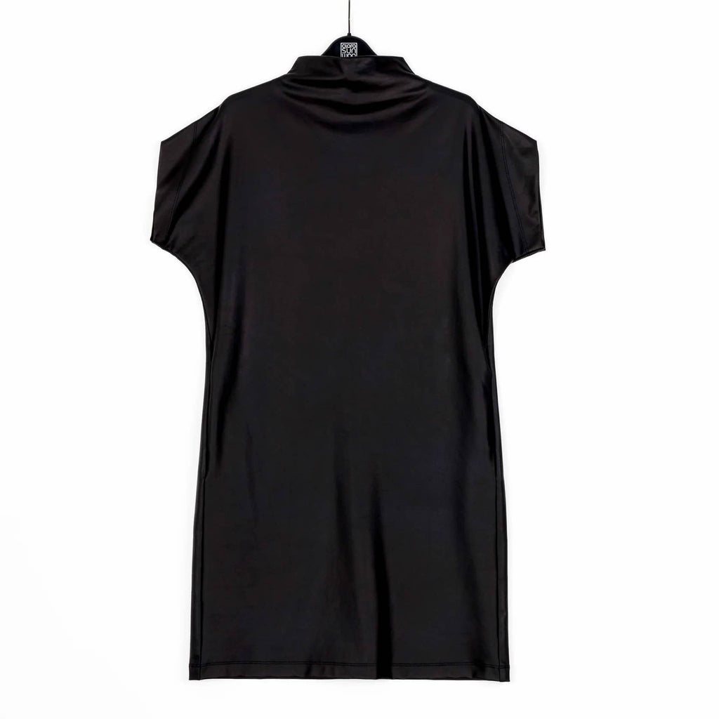 Clara Sunwoo - Liquid Leather ™ - High Neck Tunic Pocket Dress