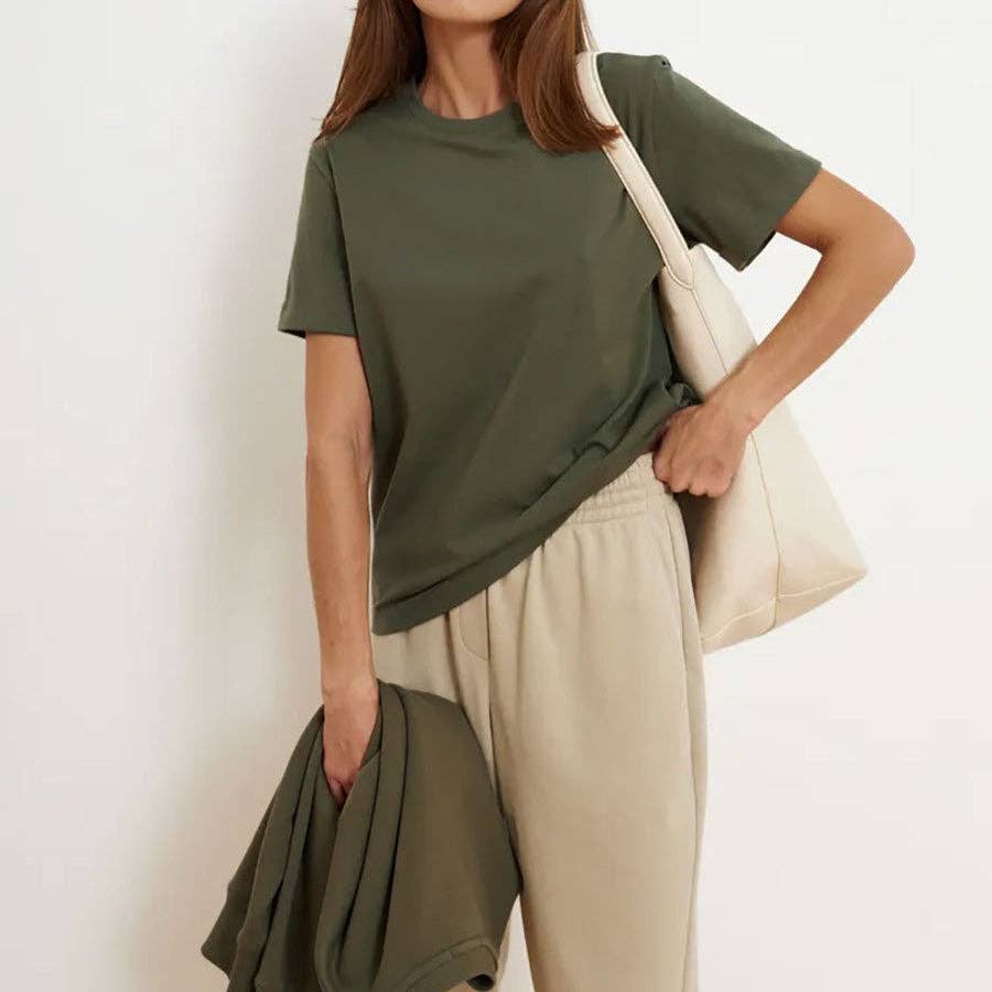 Cotton Crew Neck T-Shirt