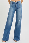 Risen Jeans - Tummy Control High Rise Wide Jeans