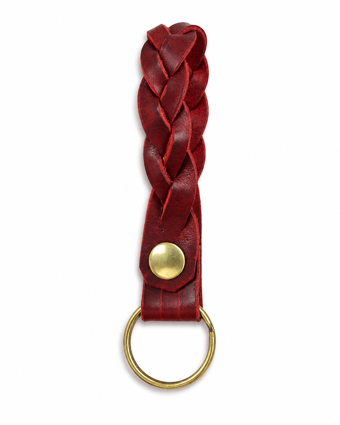 Handmade Leather Mystery Braid Keyring by Finch