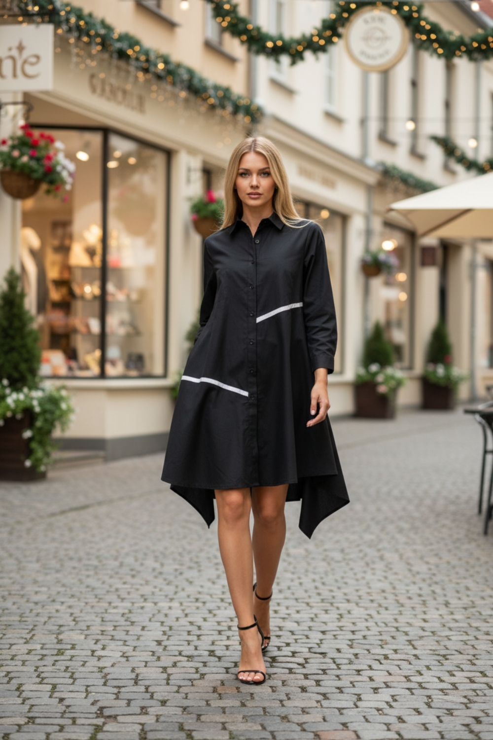 Joh Apparel - Wrenna Cotton Poplin Tunic Dress