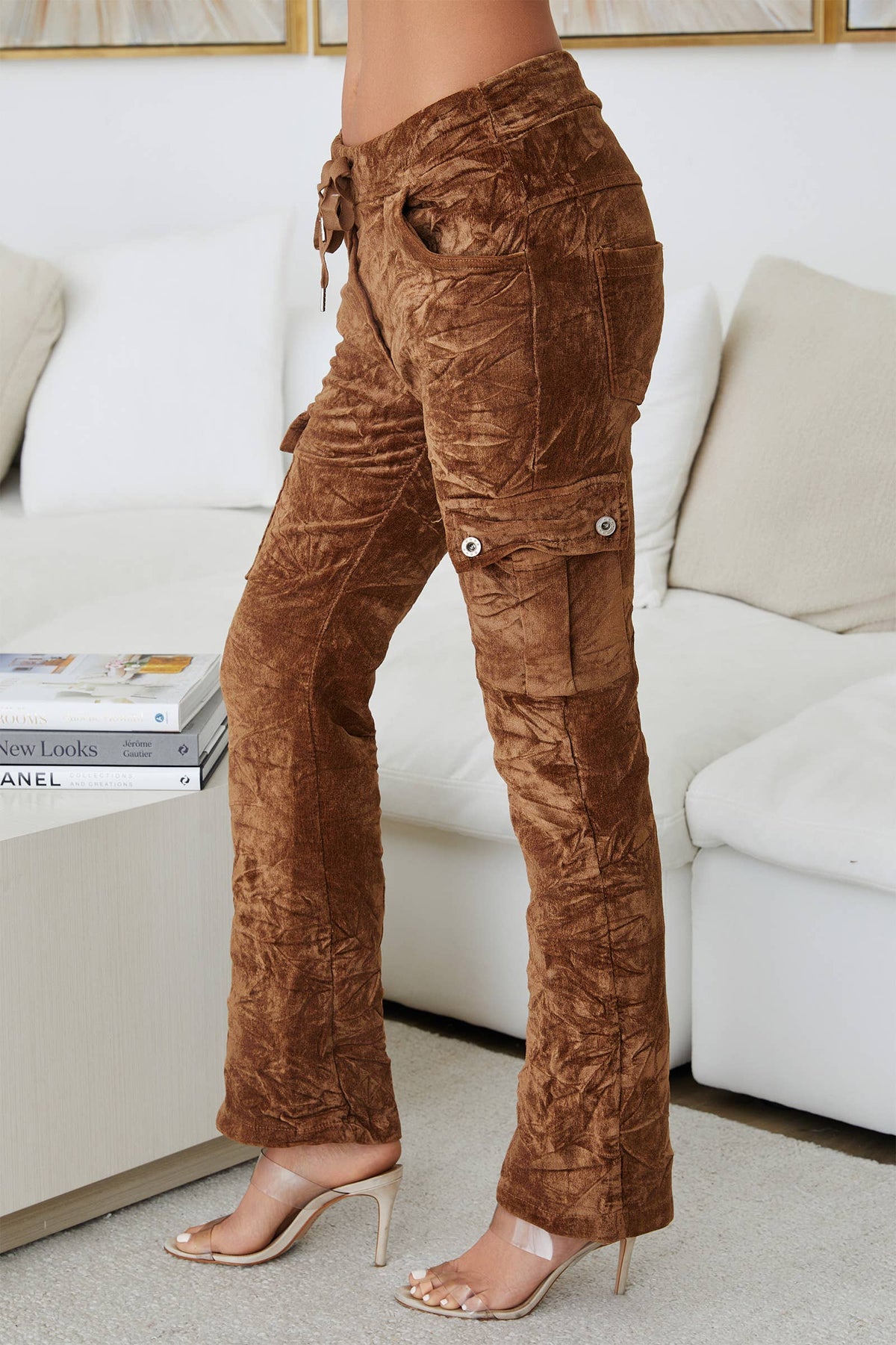 VELVET CARGO PANT