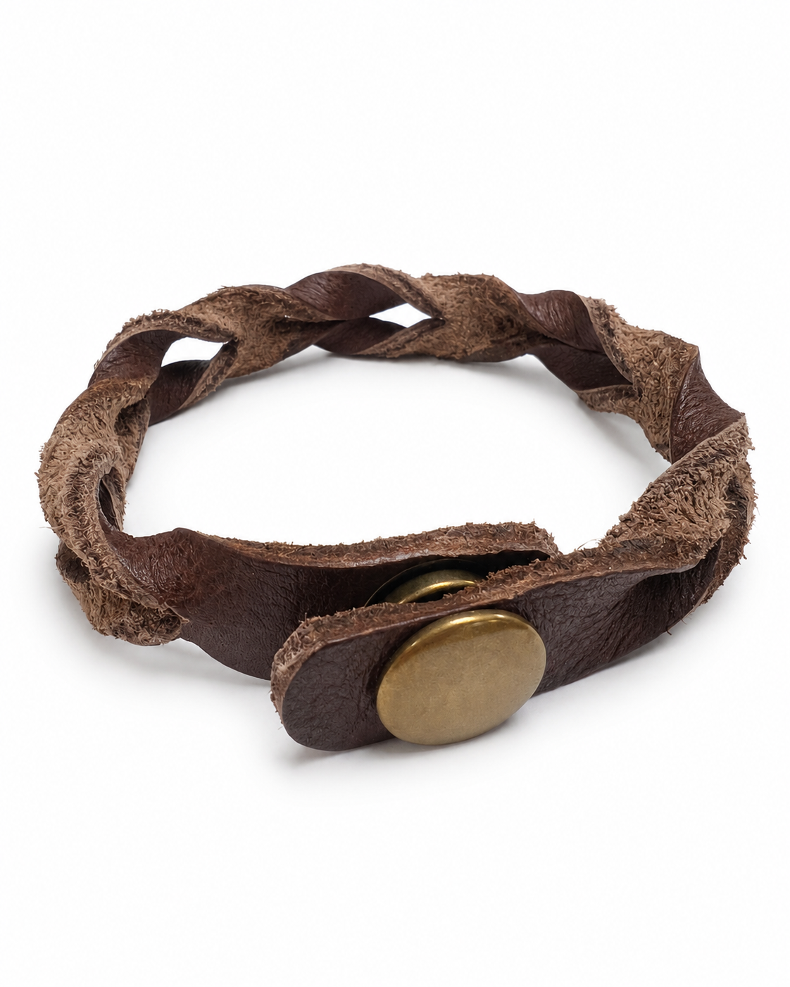 Handmade Inverted Leather Bracelet by Finch
