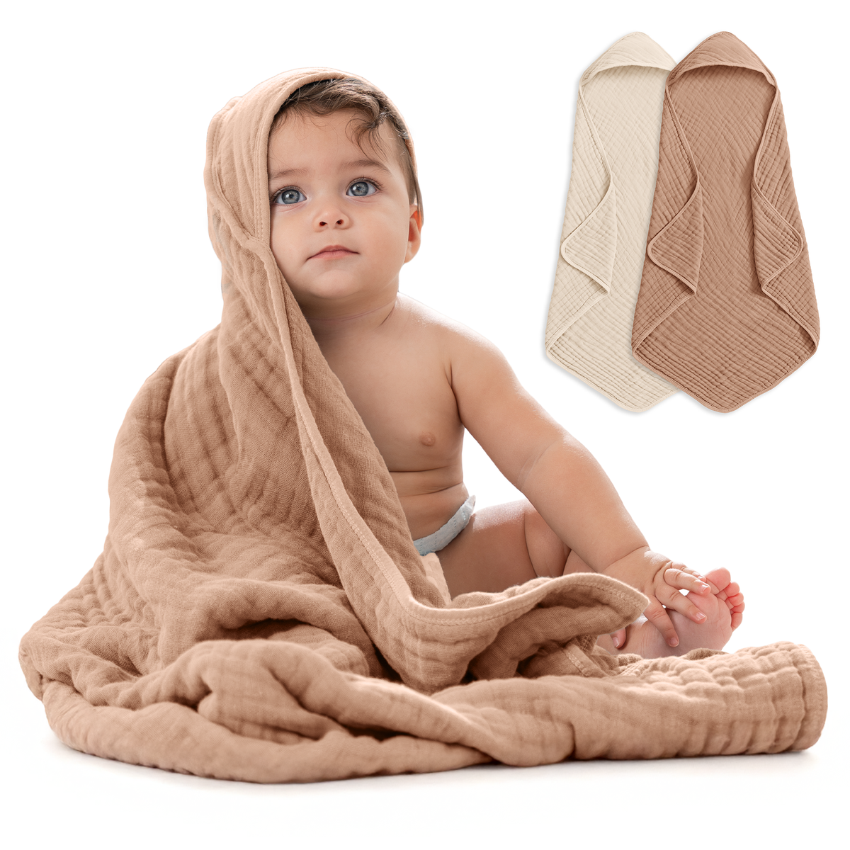 Muslin Hooded Baby Towel