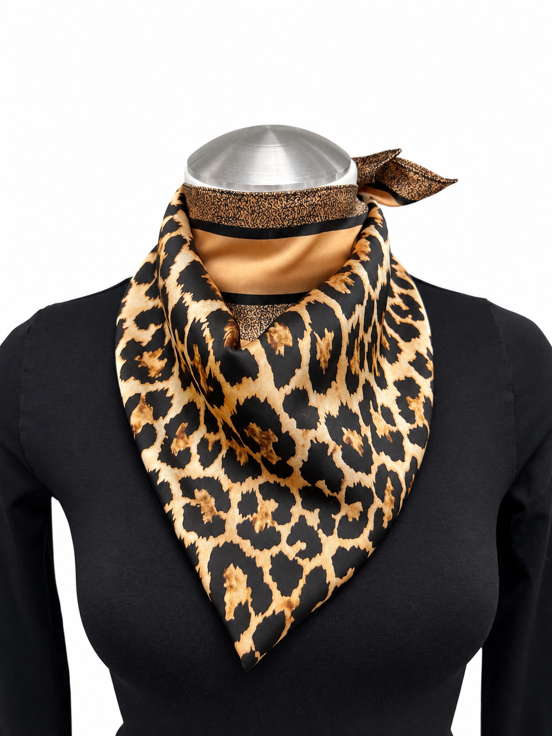 Small Cheetah Silk Scarf