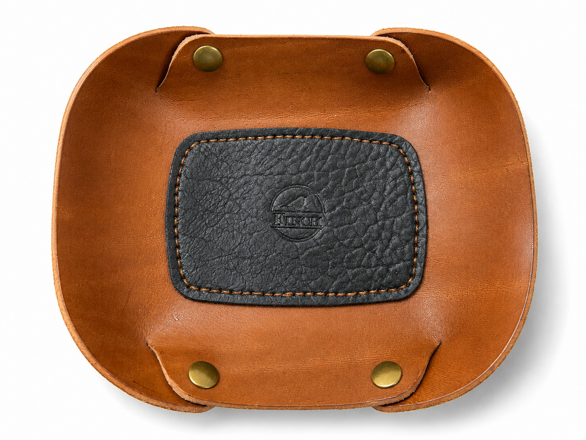 Handmade Leather Valet Tray by Finch