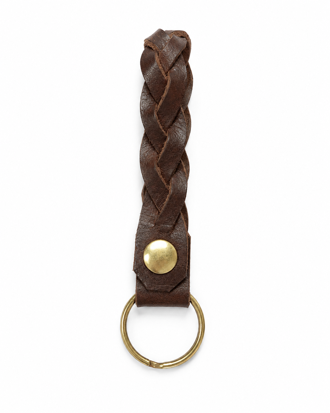 Handmade Leather Mystery Braid Keyring by Finch