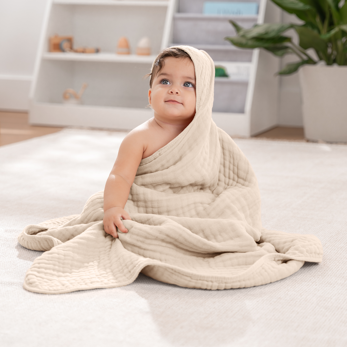 Muslin Hooded Baby Towel