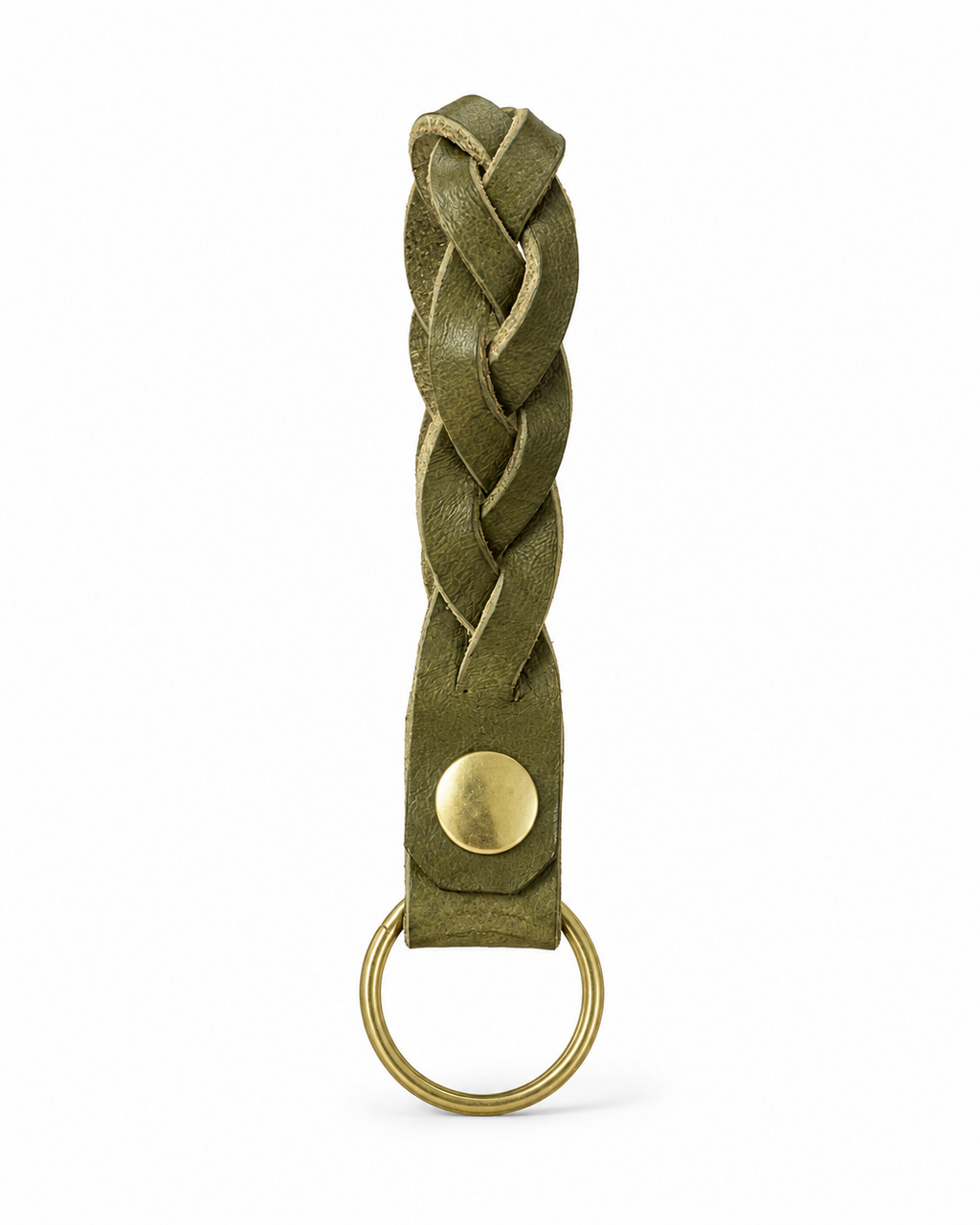Handmade Leather Mystery Braid Keyring by Finch
